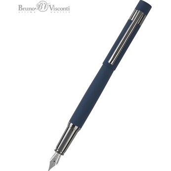 Ручка перьевая "Verona", синий/серебристый