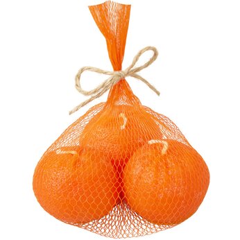 Набор свечей "Мандарины в сетке", оранжевый