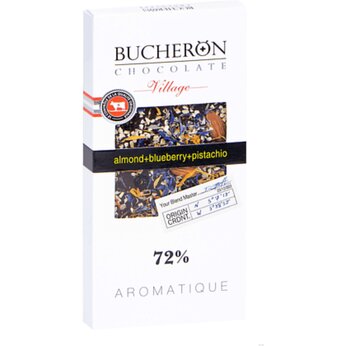 Шоколад горький Bucheron "Village" с миндалем, 100 гр