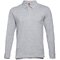 Рубашка-поло мужская "Bern" 210, M, с длинным рукавом, серый меланж