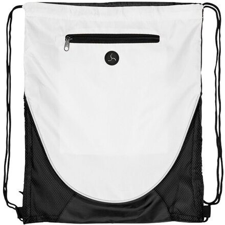Рюкзак-мешок "Peek" белый/черный
