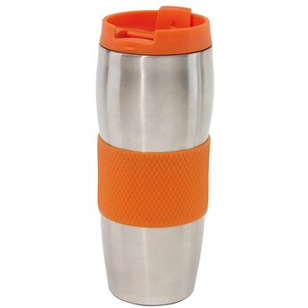 Кружка термическая "Au Lait"  серебристый/оранжевый