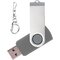 Карта памяти USB Flash 2.0 16 Gb "Twister" серый/серебристый