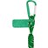 Брелок-веревочка на карабине, зеленый