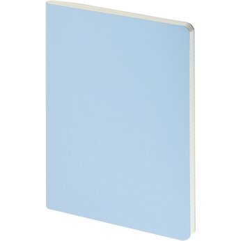 Бизнес тетрадь А5 "Megapolis flex" 60 л. soft touch клетка, зефирный голубой, размер A5