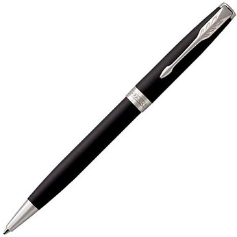 Ручка шариковая «Parker Sonnet Core Matte Black CT», черный/серебристый