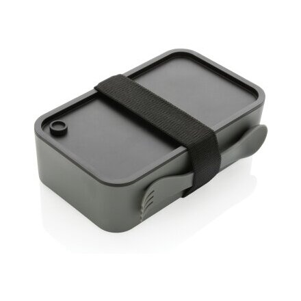 Контейнер для еды "P269.052", серый/черный