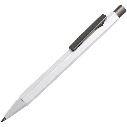 Ручка шариковая автоматическая "SCALEN",  белый/серый