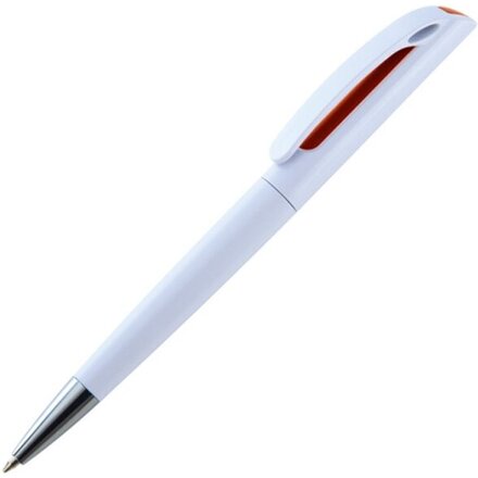Ручка шариковая автоматическая "Justany" белый/красный
