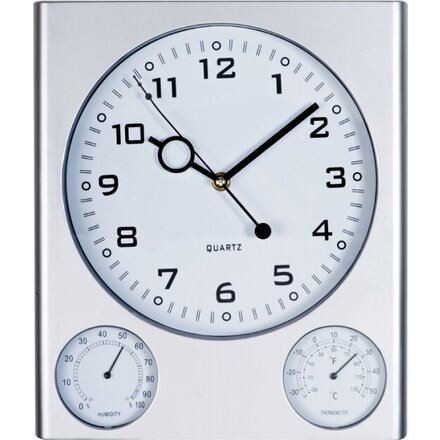 Часы настенные "Den Haag" серебристый