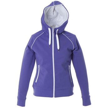 Толстовка женская "Siviglia" 320, XL, с капюшоном, фиолетовый/белый