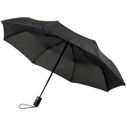 Зонт складной "Stark- mini" черный/ярко-синий