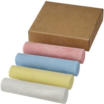 Набор мелков в натуральной коробке 4 единицы