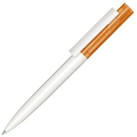Ручка шариковая автоматическая "Headliner Clear Basic" белый/оранжевый