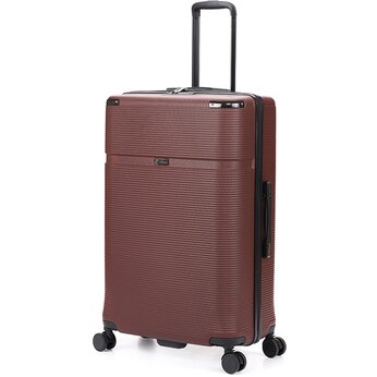 Чемодан TORBER Onego, бордовый, ABS-пластик, 69,5 х 46 х 26 см, 69 л, размер M