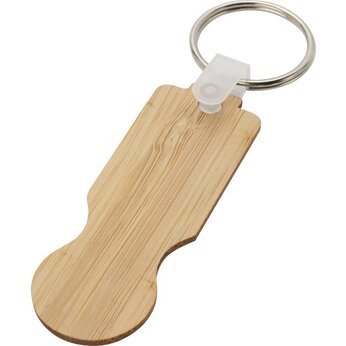 Брелок для ключей из бамбука «Ronan», натуральный