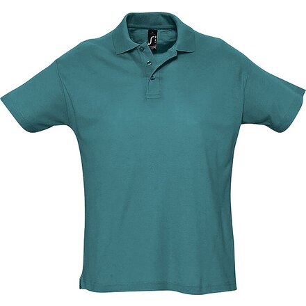 Рубашка-поло мужская "Summer II" 170, L, лазурный синий