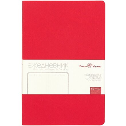 Ежедневник недатированный "Megapolis Color Flex" А5, красный