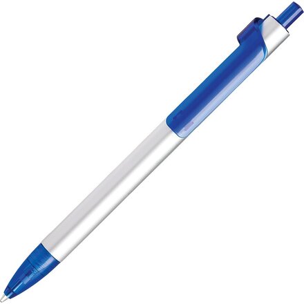 Ручка шариковая автоматическая "Piano" серебристый/синий