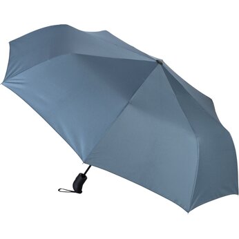 Зонт-полуавтомат Roof с куполом из переработанного пластика, антрацит 2165C