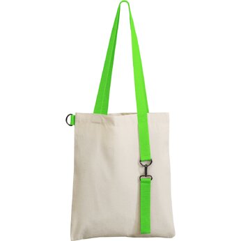 Сумка для покупок  "Superbag" с ремувкой "4sb", белый/салатовый 360 C