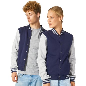 Бомбер «Oxford», темно-синий/серый меланж, унисекс, размер XL