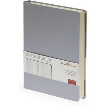 Ежедневник недатированный «Megapolis» A5, серебристый