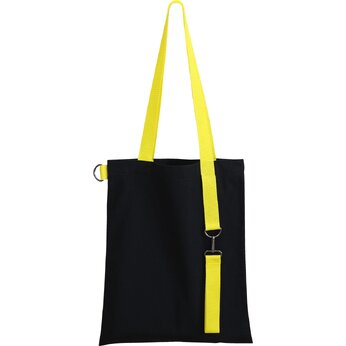 Сумка для покупок  "Superbag black" с ремувкой "4sb",  черный/желтый 102 C