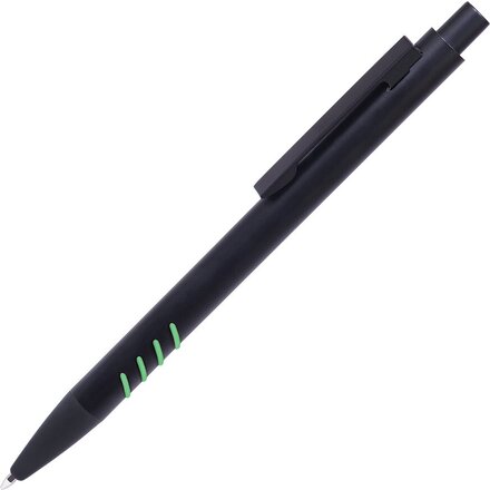 Ручка шариковая автоматическая "Tatto" черный/зеленый