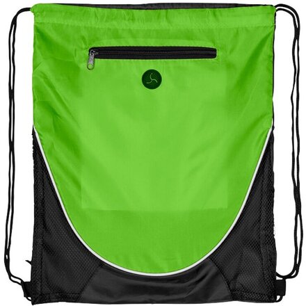 Рюкзак-мешок "Peek" зеленое яблоко/черный
