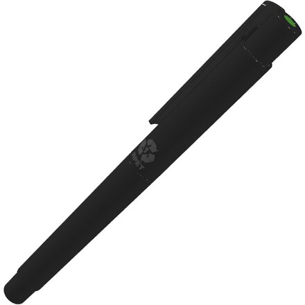 Ручка-роллер "Recycles Pet Pen PRO R" черный, стержень зеленый