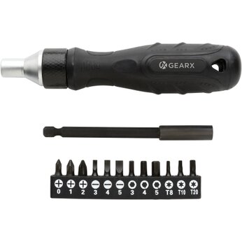 Отвертка с трещоткой "Gear X", черный