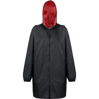 Дождевик «Bi-color» унисекс, красный/черный, размер XL/2XL