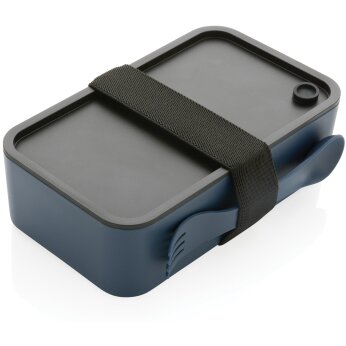 Контейнер для еды "P269.055", темно-синий/черный