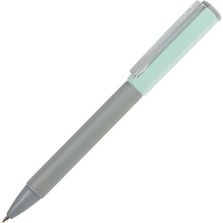 Ручка шариковая автоматическая "Sweety" серый/бирюзовый