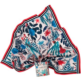 Платок «Голубые розы». Varvara