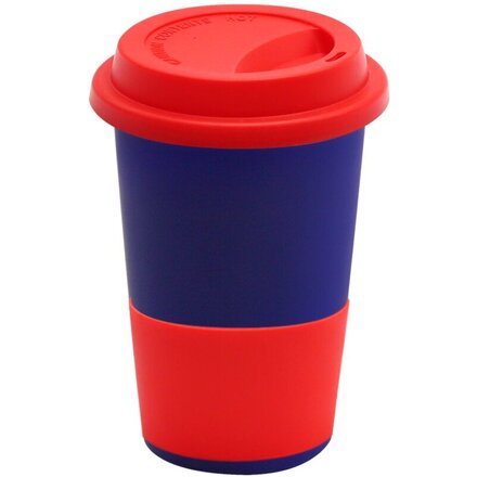 Кружка "Magic To Go" софт-тач, темно-синий/красный