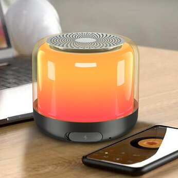 Колонка MyTone Light Sound  со светомузыкой,  черный