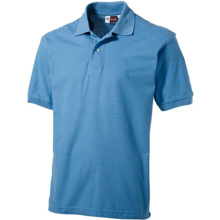 Рубашка-поло мужская "Boston" 180, XXXL, голубой лед