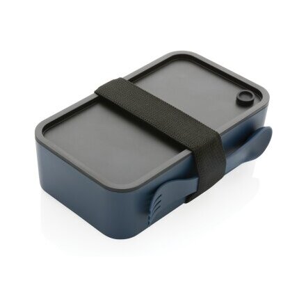 Контейнер для еды "P269.055", темно-синий/черный
