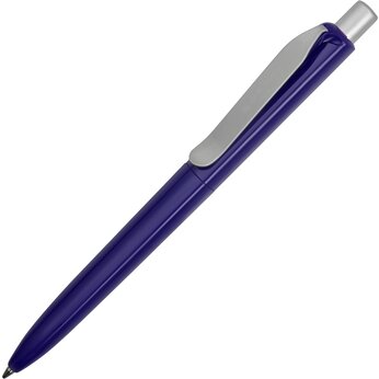 Ручка шариковая автоматическая "Prodir DS8 PSP" синий/серебристый