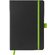 Блокнот "ColorNote Black", твердая обложка A5, 80 листов, черный с зеленым яблоком