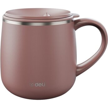 Кружка термическая "Deli" пурпурный