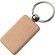 Брелок "TIMBER RECTANGLE", бежевый
