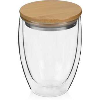 Стакан "Valday" прозрачный/коричневый