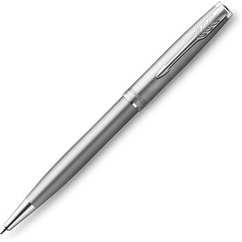 Шариковая ручка Parker Sonnet Stainless Steel CT, толщина линии M, цвет чернил черный, в подарочной упаковке