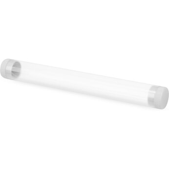 Футляр-туба пластиковый для ручки «Tube 2.0», прозрачный/белый