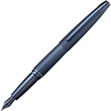 Ручка перьевая "ATX Sandblasted Dark Blue Fountain Pen" темно-синий