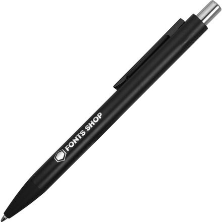 Ручка шариковая автоматическая "Blaze" черный/серебристый