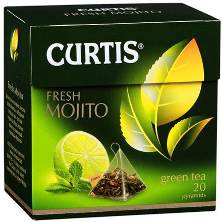 Чай зеленый "Curtis" Fresh Mojito, в пирамидках